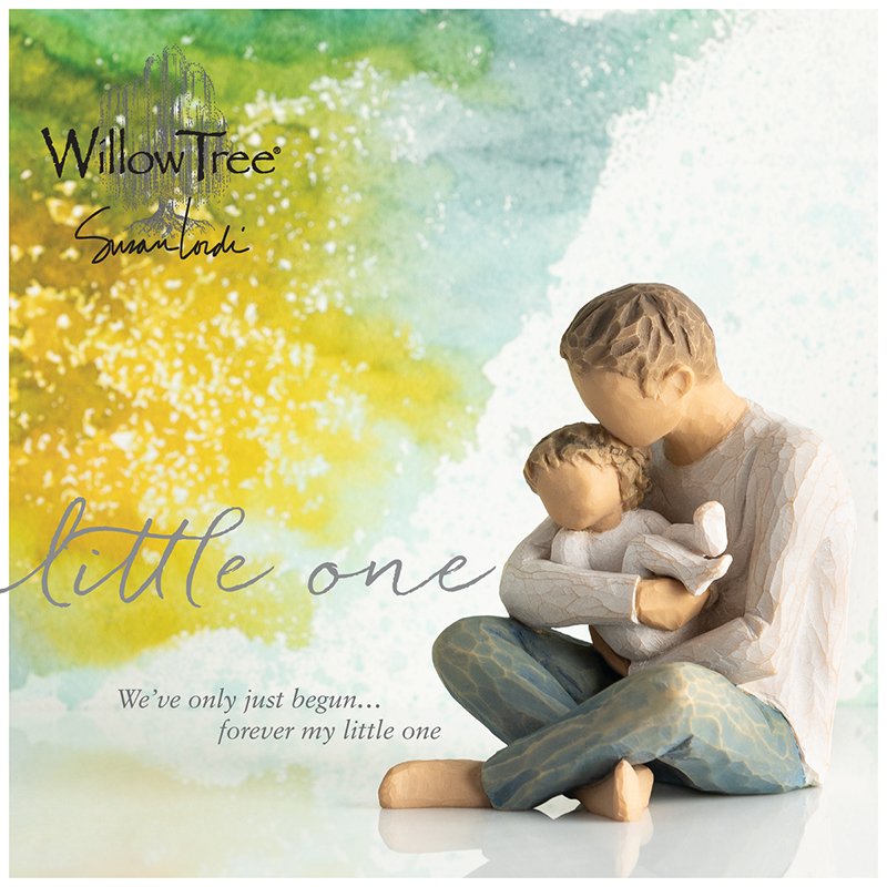 Willow Tree: Little One - Father on floor holding Toddler