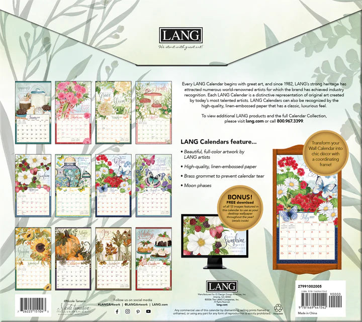 Lang Calendar - Abundant Friendship - Nicole Tamarin
