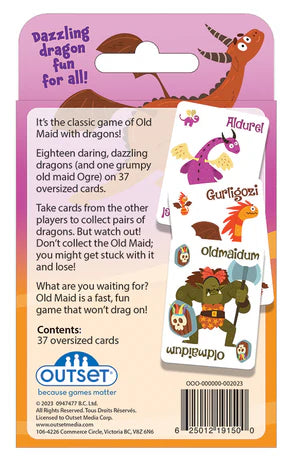 Dragons Old Maid - Dazzling Dragon Fun for All! - Card Game