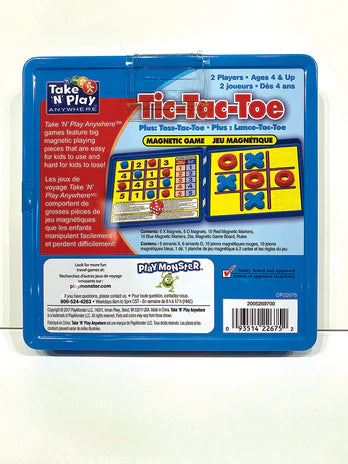 Tic-Tac-Toe Game Tin - Magnetic Take and play