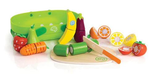 Pretendables - Fruit and Veggie Basket - Wooden Play Set