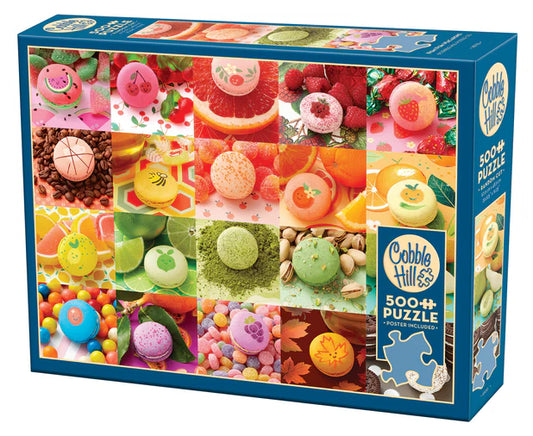 Nom Nom Macarons - 500 Piece - Cobble Hill Puzzle
