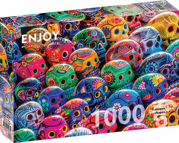 Colorful Skulls - 1000 Piece - Enjoy Puzzle
