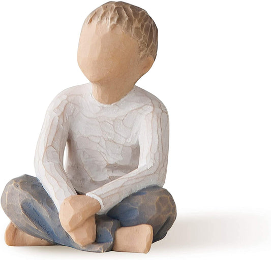 Willow Tree: Imaginative Child - Boy Sitting Crossed Legged