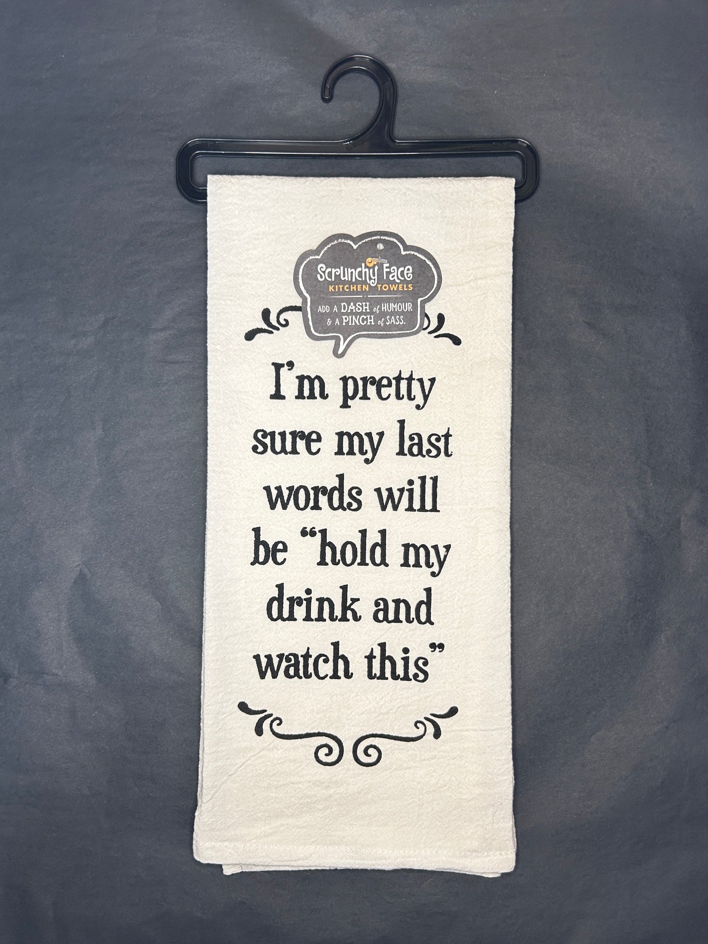 Kitchen Towel - Last Words - 100% Cotton