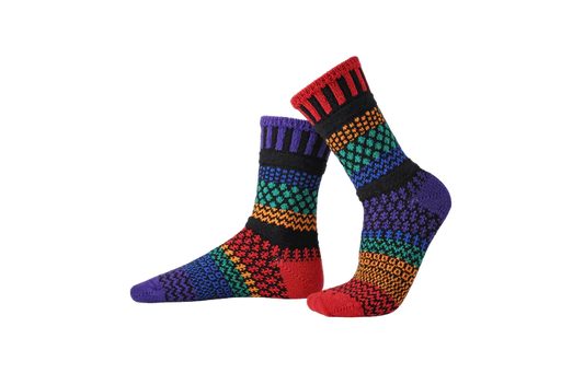 Gemstone - Extra Large - Mismatched Crew Socks - Solmate Socks