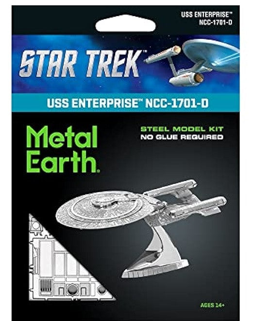 Metal Earth - USS Enterprise NCC-1701-D  - Star Trek - Steel Model Kit - 2 Sheet Model