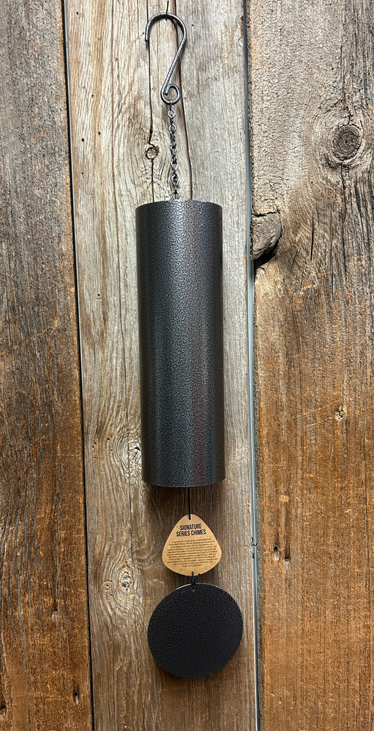 Wind Chime - Deep Single Tone - 36" Cylinder Bell - Pewter Fleck