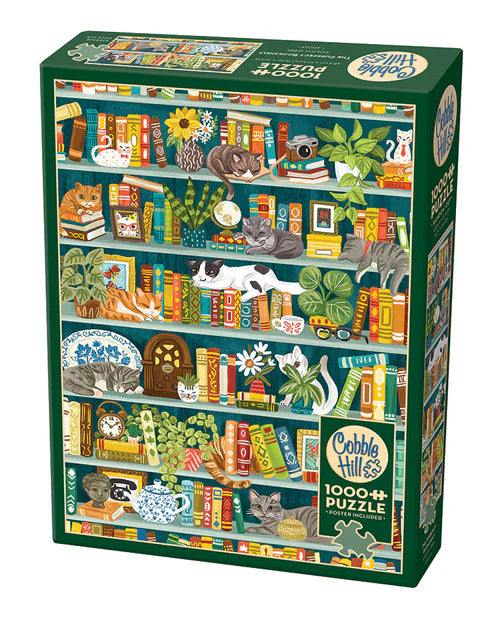 The Purrfect Bookshelf - 1000 Piece Cobble Hill Puzzle