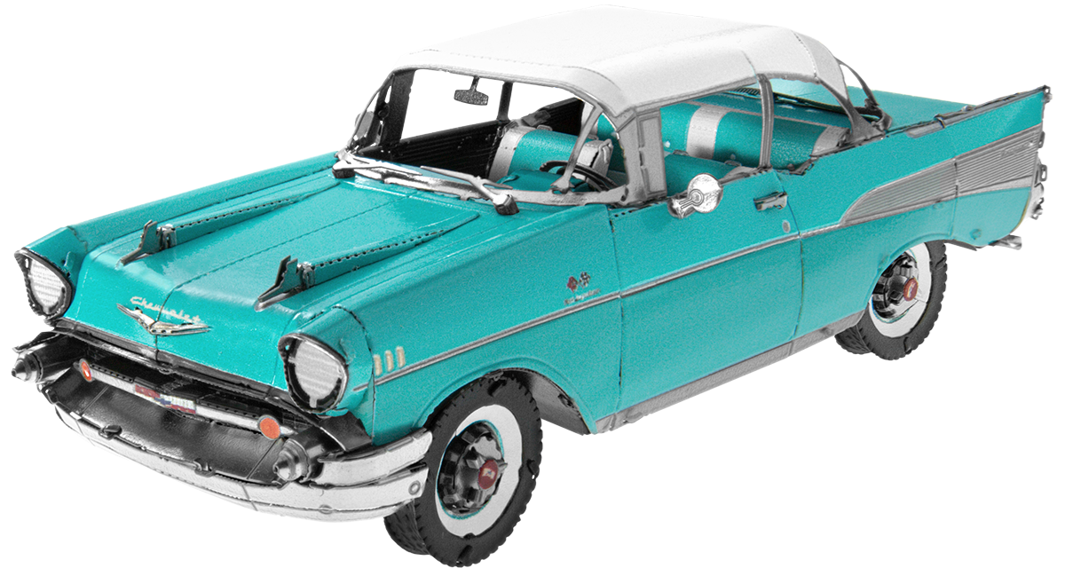Metal Earth - 1957 Chevrolet Bel Air - 1:49 Scale - Steel Model Kit - 3 Sheet Model