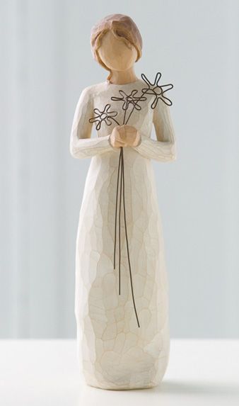 Willow Tree: Grateful - Girl with wire flowers