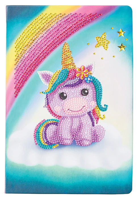Crystal Art Notebook Kit - Unicorn Smile - Craft Kit