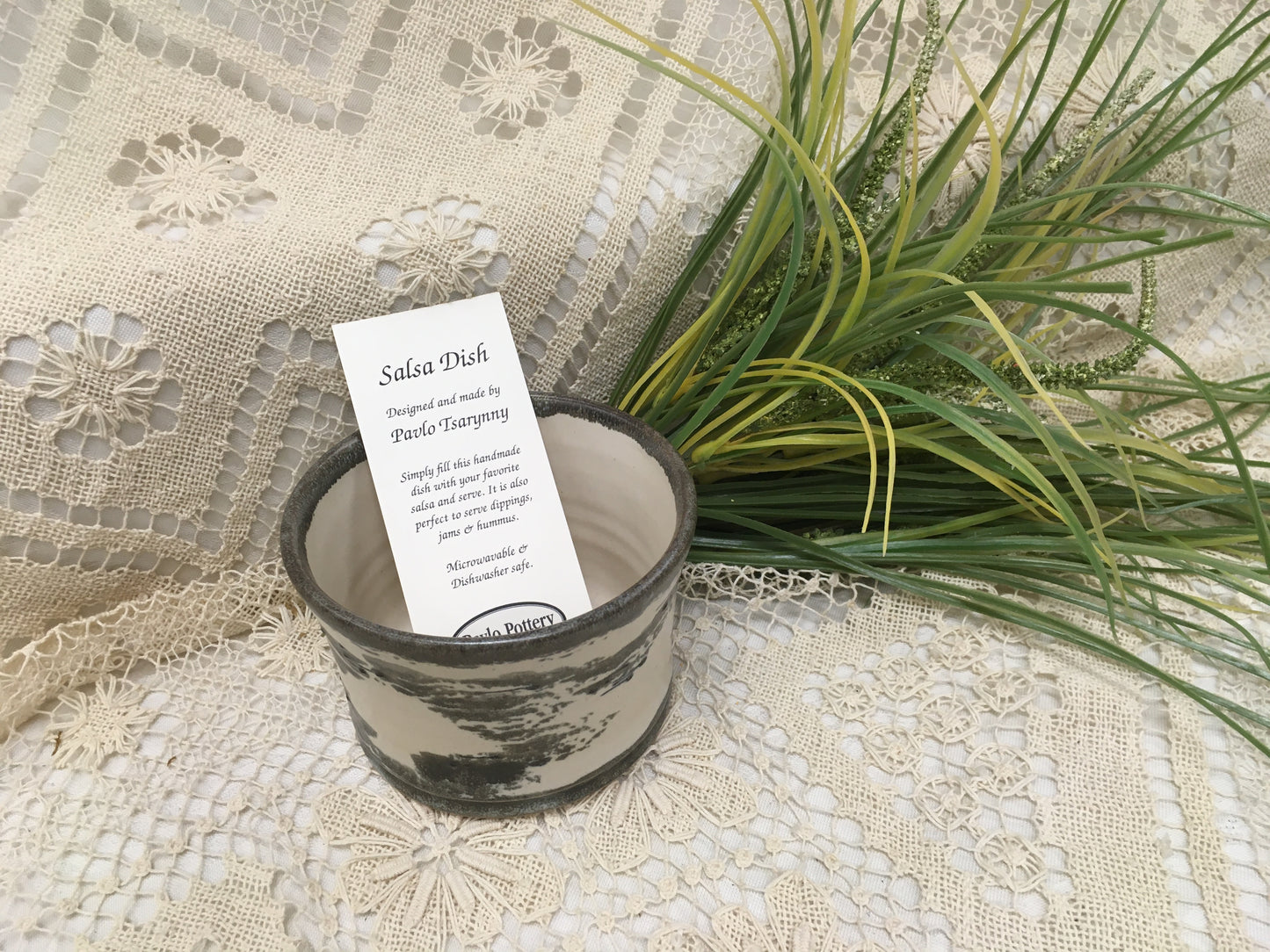 Salsa Dish, Birch Bark - Pavlo Pottery - Canadian Handmade