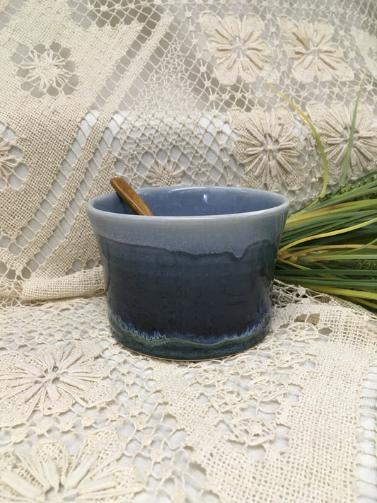 Salsa Dish, Ocean Blue - Pavlo Pottery - Canadian Handmade