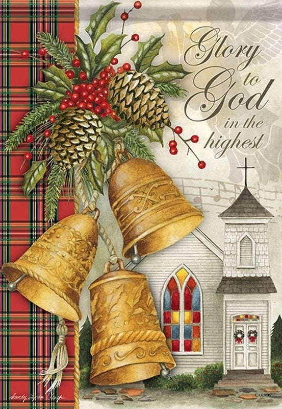 Ring The Bells - Garden Flag - 12.5 " x 18"