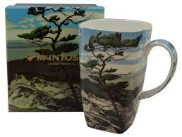 A.J. Casson - White Pine - Canadian Artist - Single Fine Bone China Grande Mug in Collector Box - Large Tall Mug