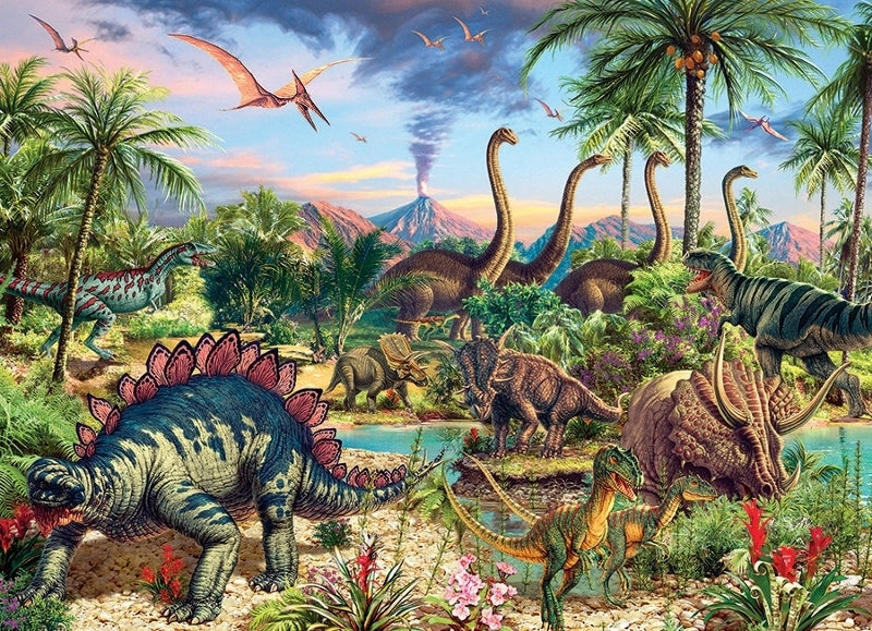 Prehistoric Party - Family Pieces - 350 Piece Cobble Hill Puzzle