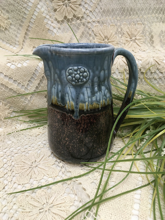 Pitcher / Vase, Medium - Blue Ash - Parsons Dietrich Pottery - Canadian Handmade