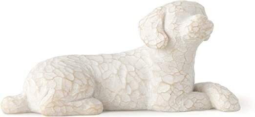 Willow Tree: Love My Dog (Small Laying) - White Dog
