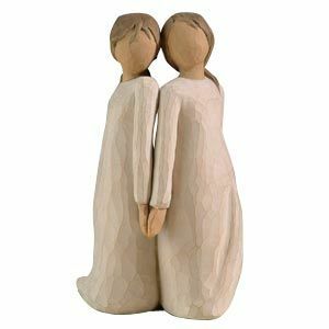Willow Tree: Two Alike - Two Girls Standing Back to Back