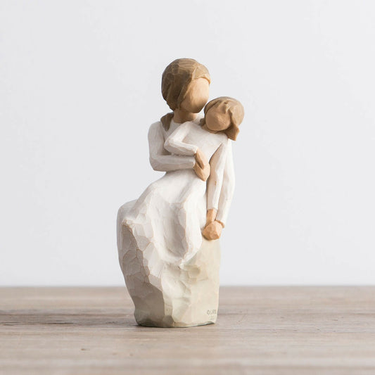 Willow Tree: Mother / Daughter - Mother with daughter on lap - fun loving design