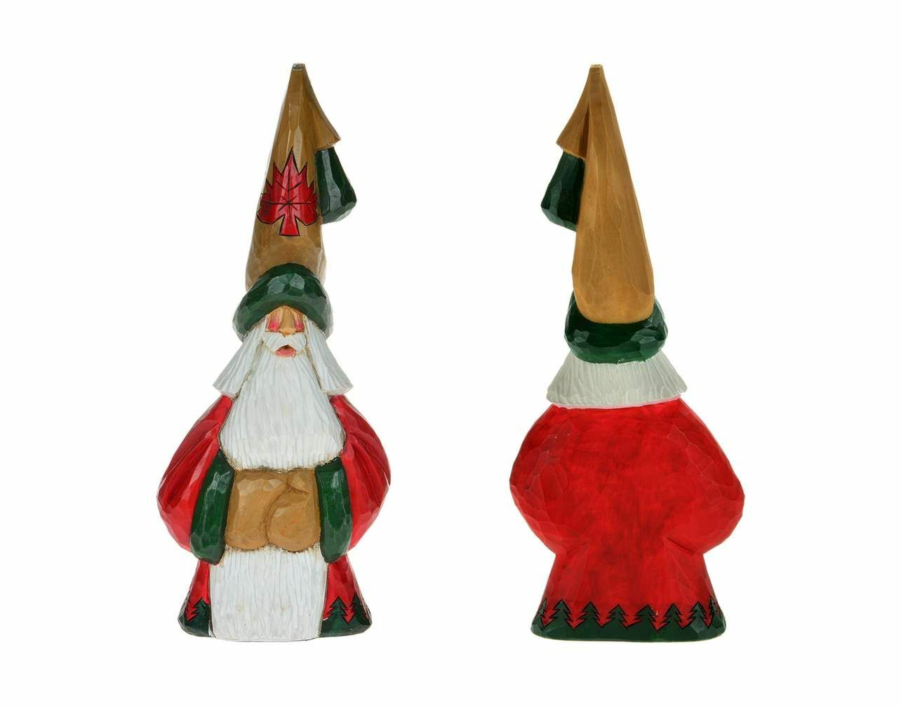 Cottage Carvings Maple Leaf Santa - 9 inches - Canadian Artist Dave Francis