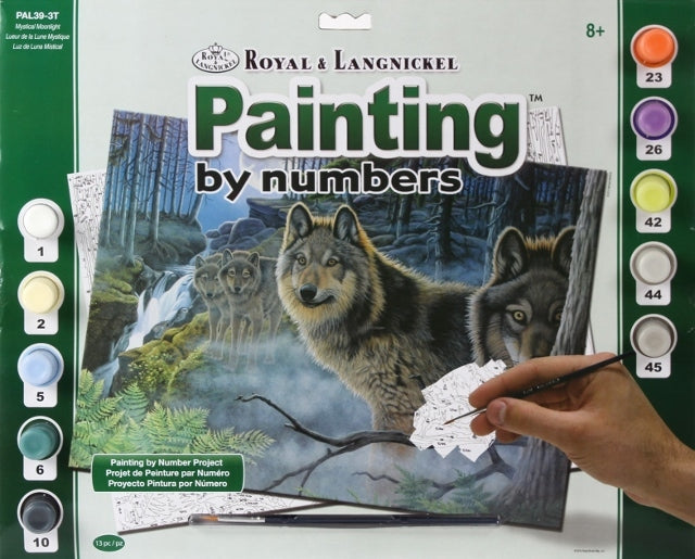 Paint By Number Large Size - Mystical Moonlight - Ages 8 and up  - 11.25" x 15.375"