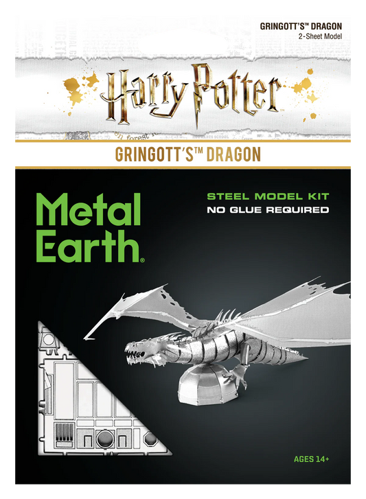 Metal Earth - Gringotts' Dragon - Harry Potter - Steel Model Kit - 2 Sheet Model