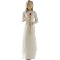 Willow Tree: Love - Woman holding a rose