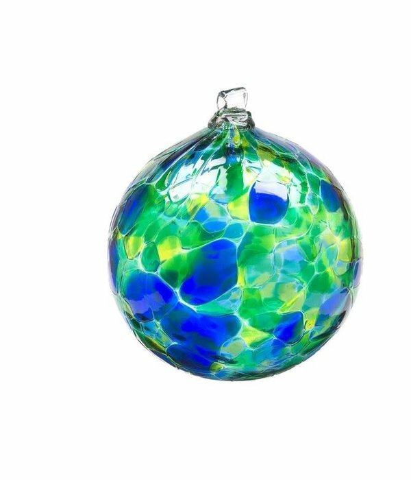 2" Calico Friendship Ball - Oceania - Canadian Blown Glass