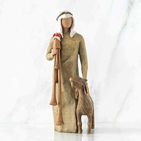 Willow Tree: Nativity Collection - Zampognaro - Shepherd with goat and bagpipes