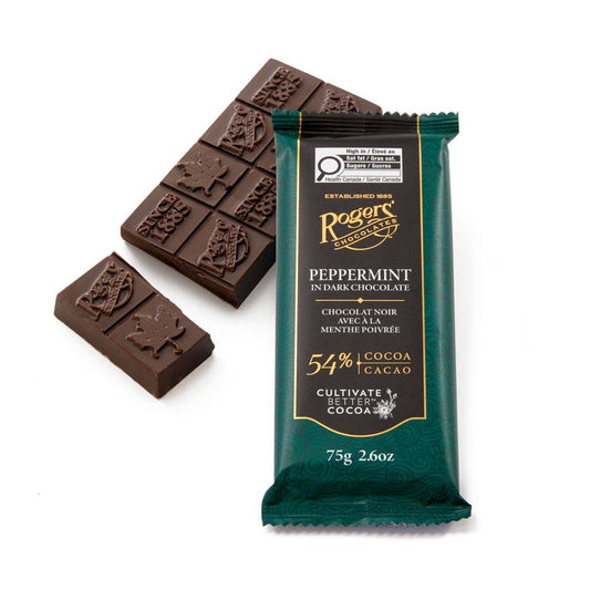 Rogers' Chocolate Bar - Peppermint Dark Chocolate