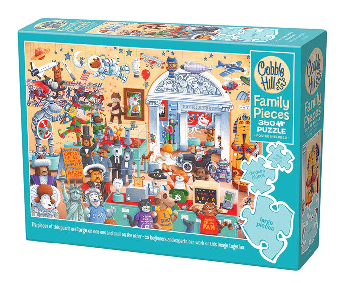Cats and Dogs Museum - Family Pieces - 350 piece Cobble Hill Puzzle