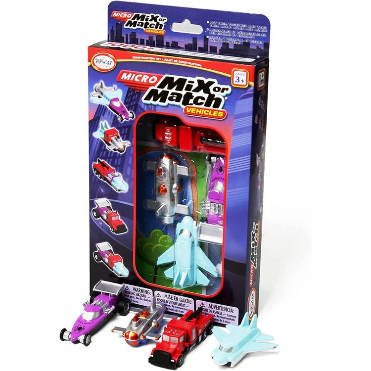Micro Mix and Match Vehicles -  Ages 3 and up