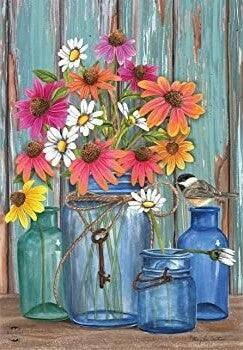 Farm Fresh Flowers - House Flag - 28" x 40"