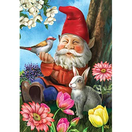 Garden Gnome - Garden Flag - 12.5 " x 18"