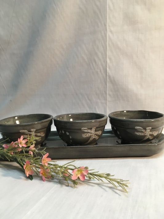 Dipping Set - Dragonfly - Canadian Handmade by Ed Lucier