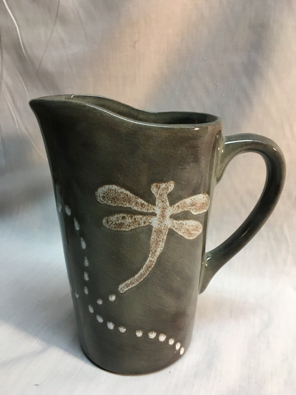 Milk Bag Jug - Dragonfly - Canadian Handmade by Ed Lucier
