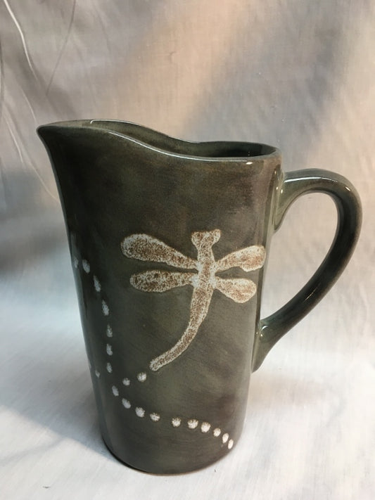 Milk Bag Jug - Dragonfly - Canadian Handmade by Ed Lucier