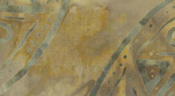 Heat Guard Cooling Tie - Olive Batik -  Handmade in Canada