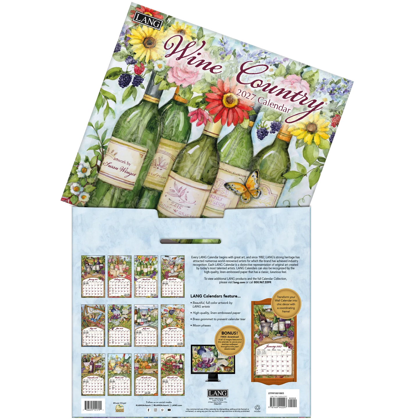 Lang Calendar - Wine Country - Susan Winget
