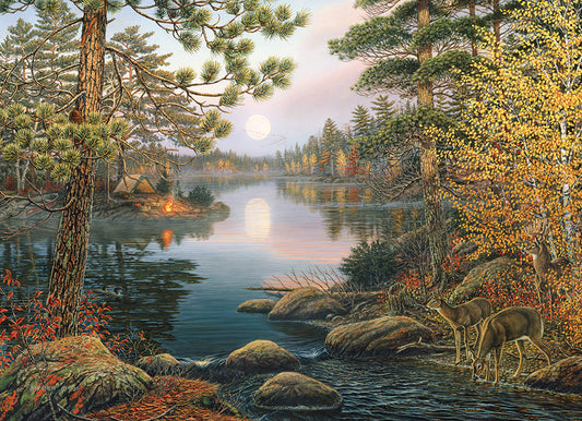 Deer Lake - 1000 Piece Cobble Hill Puzzle - 1000 Piece