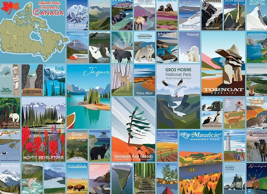 National Parks and Reserves of Canada - 1000 Piece Cobble Hill Puzzle