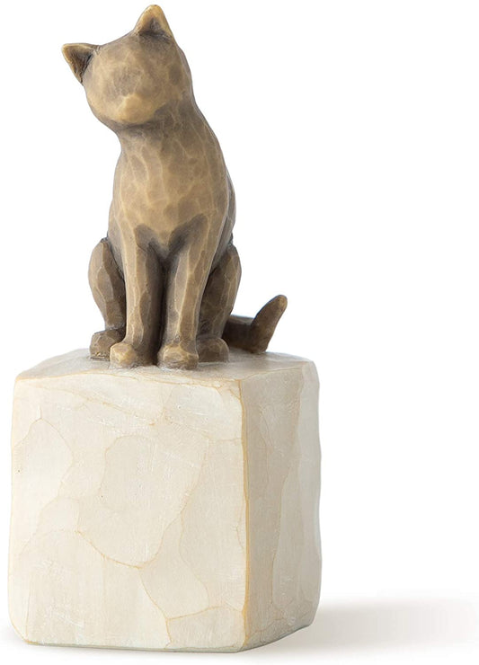 Willow Tree: Love My Cat (Dark) - Dark Brown Cat