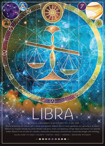 Zodiac Horoscope - Libra - 500 Piece Cobble Hill Puzzle