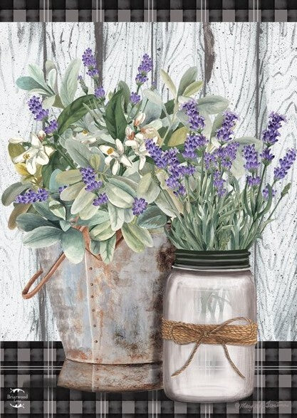 Farmhouse Flowers - Garden Flag - 12.5 " x 18"