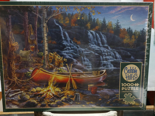 Waterfall Camp - 1000 Piece Cobble Hill Puzzle