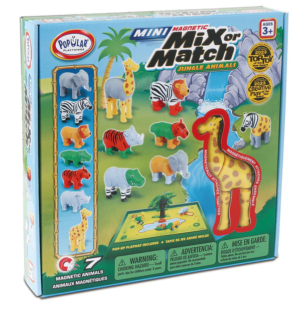 Mini Mix or Match Jungle Animals - Magnetic - Popular Playthings