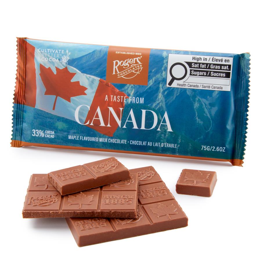 A Chocolate Taste From Canada - Maple Milk Chocolate - Rogers Chocolates