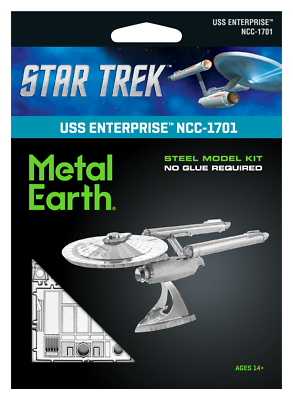 Metal Earth - USS Enterprise NCC-1701 - Star Trek - Steel Model Kit - 2 Sheet Model